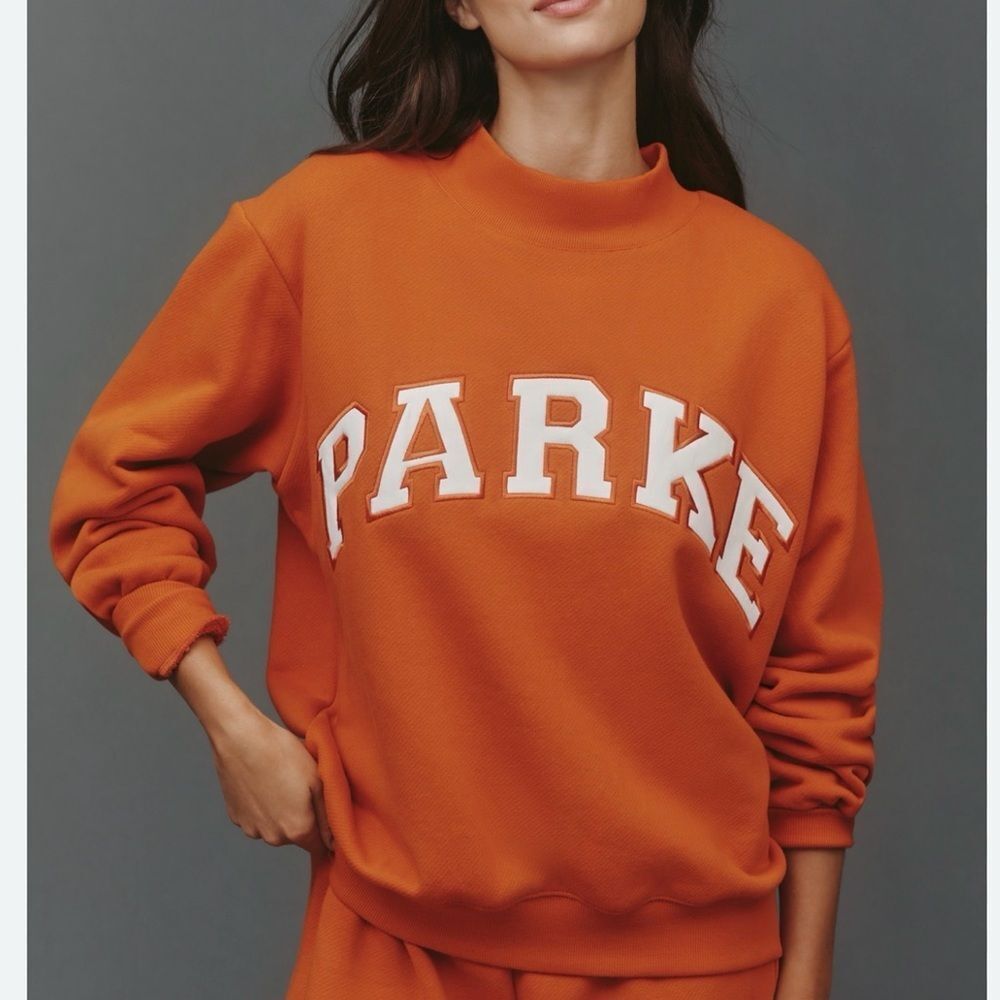 Parke Varsity Mock-Neck Sweatshirt - Amber (heritage)